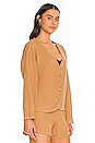 view 2 of 4 Ribbed Cardigan in Camel
