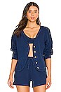 view 1 of 4 Ribbed Cardigan in Navy