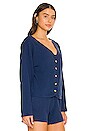 view 2 of 4 Ribbed Cardigan in Navy