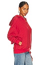 view 2 of 4 Eco Fleece Button Hoodie in Currant