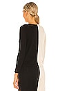 view 5 of 6 Duo Sweater Cardi in Creme & Black