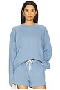 view 1 of 4 The Eco-terry Crewneck in Cornflower