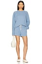 view 4 of 4 The Eco-terry Crewneck in Cornflower
