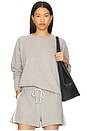 view 1 of 4 The Eco-terry Crewneck in Heather Grey
