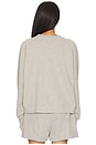 view 3 of 4 The Eco-terry Crewneck in Heather Grey