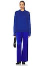 view 4 of 4 The Cotton Cashmere Crewneck in Azure