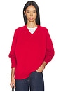 view 1 of 5 The Cotton Knit V-neck Sweater in Bell Pepper