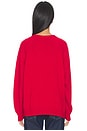 view 4 of 5 The Cotton Knit V-neck Sweater in Bell Pepper
