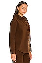 view 2 of 4 Polar Fleece Shirt Jacket in Chocolate