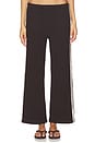 view 1 of 6 The Thermal Crop Stripe Pant in Espresso