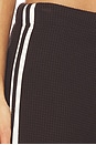 view 6 of 6 The Thermal Crop Stripe Pant in Espresso