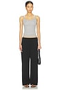 view 5 of 6 The Crepe Simple Pant in Jet