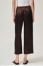 view 5 of 9 The Silk Stripe Crop Pant in Espresso