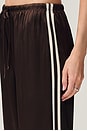 view 7 of 9 The Silk Stripe Crop Pant in Espresso