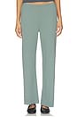 view 1 of 6 The Pointelle Simple Crop Pant in Sage