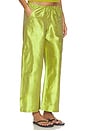 view 2 of 6 The Taffeta Drawstring Cargo Pant in Pistachio