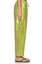 view 3 of 6 The Taffeta Drawstring Cargo Pant in Pistachio