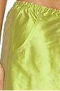 view 6 of 6 The Taffeta Drawstring Cargo Pant in Pistachio