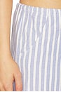 view 6 of 6 The Oxford Stripe Drawstring Pant in Butter Stripe