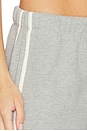 view 6 of 6 The Eco-Terry Stripe Crop Pant in Heather Grey