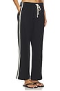 view 2 of 6 The Eco-Terry Stripe Crop Pant in Jet