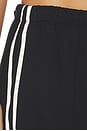 view 6 of 6 The Eco-Terry Stripe Crop Pant in Jet