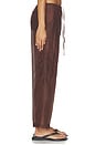 view 3 of 6 The Silk Cotton Sheer Cargo Pant in Walnut