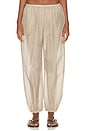 view 1 of 6 PANTALON BOUFFANT THE SILK COTTON SHEER BALLOON PANT in Shitake