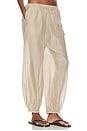 view 2 of 6 PANTALON BOUFFANT THE SILK COTTON SHEER BALLOON PANT in Shitake