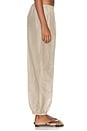 view 3 of 6 PANTALON BOUFFANT THE SILK COTTON SHEER BALLOON PANT in Shitake