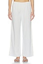 view 2 of 7 PANTALON CROPPED THE COTTON GINGHAM STRIPE CROP PANT in Cloud
