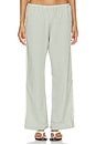 view 2 of 6 PANTALÓN RECORTADO THE COTTON GINGHAM STRIPE CROP PANT in Dill