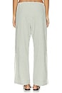 view 5 of 6 PANTALÓN RECORTADO THE COTTON GINGHAM STRIPE CROP PANT in Dill