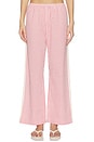 view 2 of 6 PANTALON CROPPED THE COTTON GINGHAM STRIPE CROP PANT in Rhubarb
