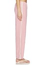 view 4 of 6 PANTALON CROPPED THE COTTON GINGHAM STRIPE CROP PANT in Rhubarb