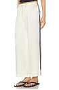 view 1 of 7 PANTALON CROPPED THE SILK STRIPE CROP PANT in Creme & Jet