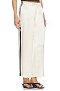 view 4 of 7 PANTALON CROPPED THE SILK STRIPE CROP PANT in Creme & Jet