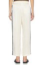 view 6 of 7 PANTALON CROPPED THE SILK STRIPE CROP PANT in Creme & Jet