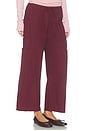 view 2 of 6 The Pop Drawstring Cargo Pant in Oxblood