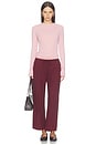 view 6 of 6 The Pop Drawstring Cargo Pant in Oxblood
