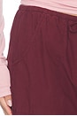 view 7 of 6 The Pop Drawstring Cargo Pant in Oxblood