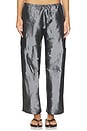 view 2 of 7 The Taffeta Drawstring Cargo Pant in Pewter