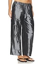 view 4 of 7 The Taffeta Drawstring Cargo Pant in Pewter