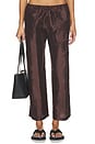 view 2 of 7 The Taffeta Drawstring Cargo Pant in Espresso