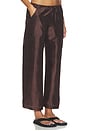 view 4 of 7 The Taffeta Drawstring Cargo Pant in Espresso