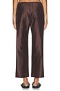 view 6 of 7 The Taffeta Drawstring Cargo Pant in Espresso