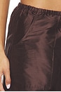 view 8 of 7 The Taffeta Drawstring Cargo Pant in Espresso