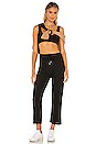 view 4 of 4 Sweater Cropped Flare Pant in Black
