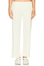 view 1 of 6 Pointelle Simple Cropped Pant in Creme