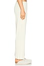 view 3 of 6 Pointelle Simple Cropped Pant in Creme